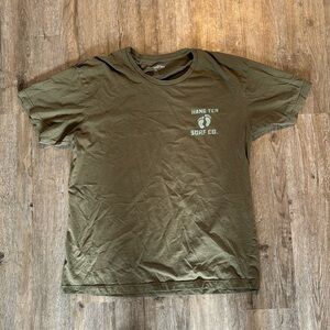 OLIVE GREEN HANG TEN GRAPHIC TEE (XL)